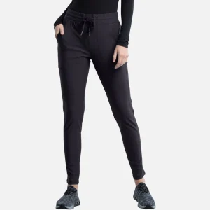 Pantalon à taille mi-haute avec jambes fuselées et cordon – Cherokee