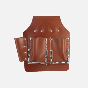 Petit porte-outils en cuir – Double porte-marteau