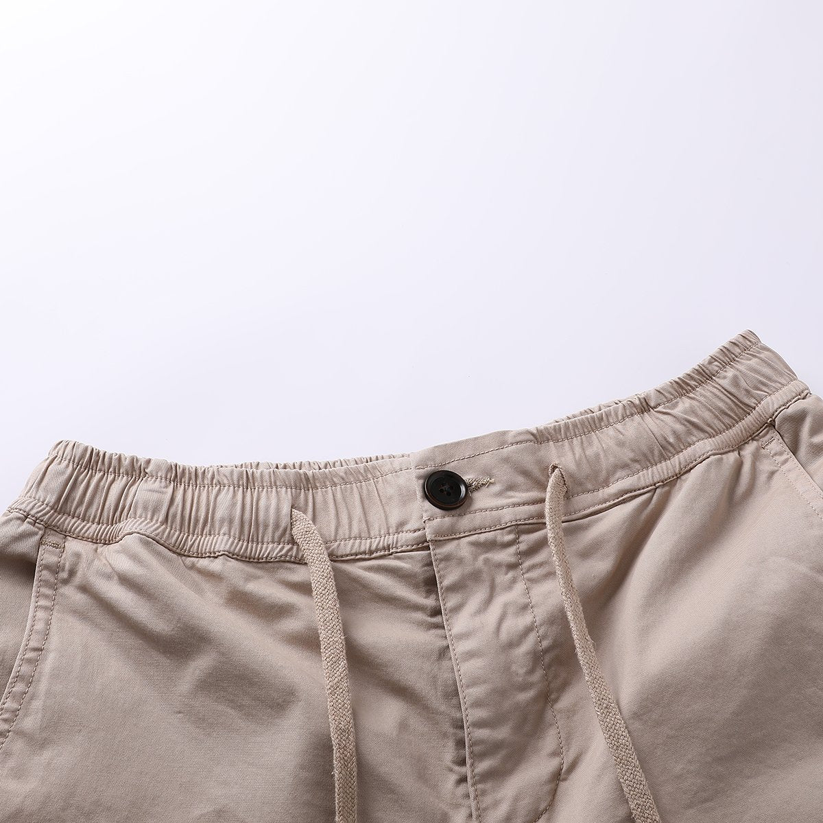 Shorts en coton couleur solide décontracté pour hommes – Image 3