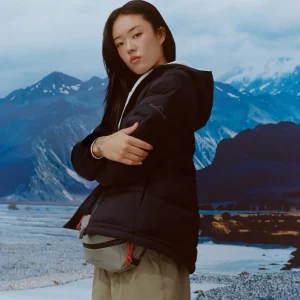 Doudoune à capuche Epiq SE pour femme - Noir