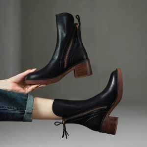 Lina|Bottes de cheville en cuir