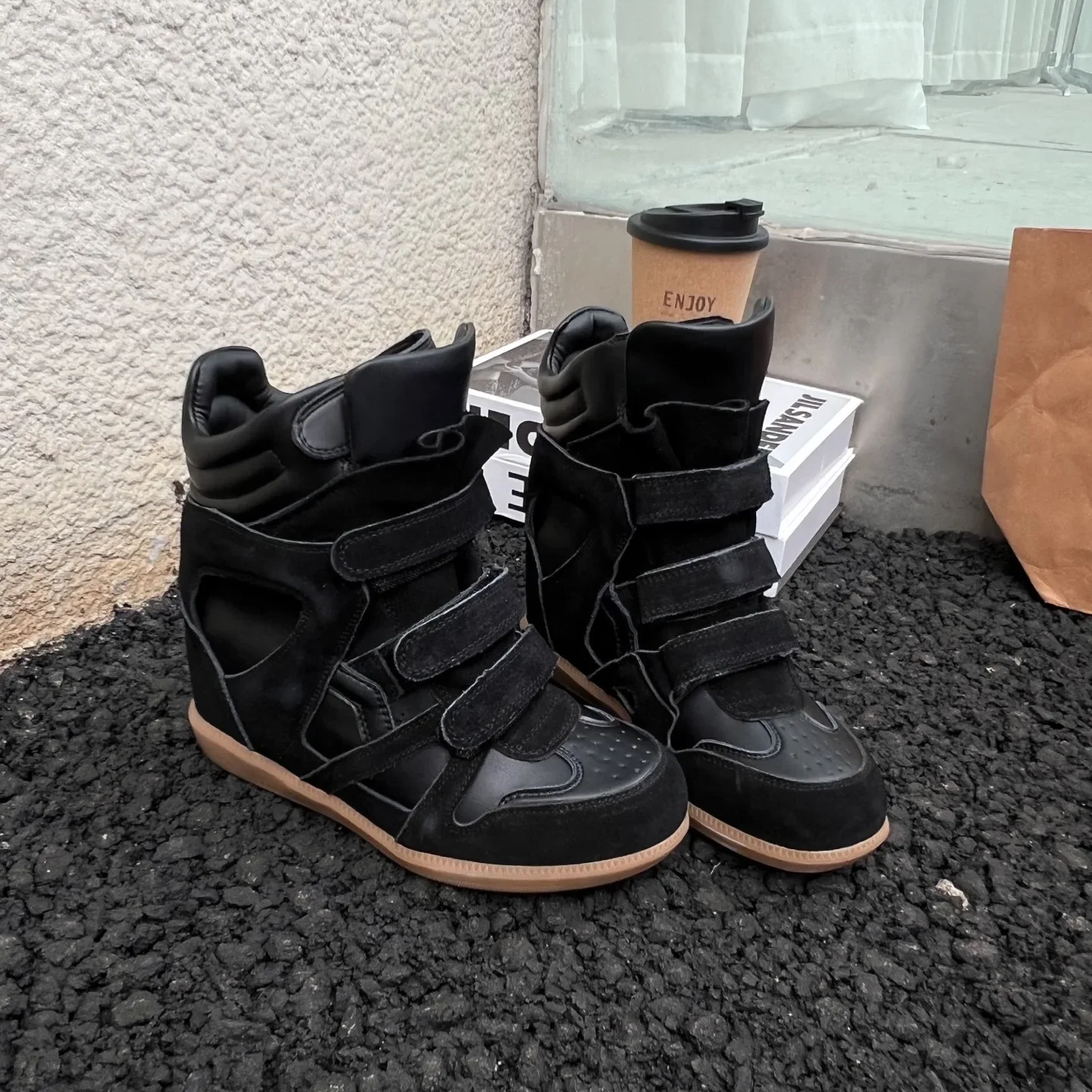 Baskets Montantes Femme en Cuir avec Scratch – Image 6