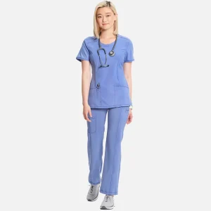 Haut médical – Style structuré et confort antimicrobien