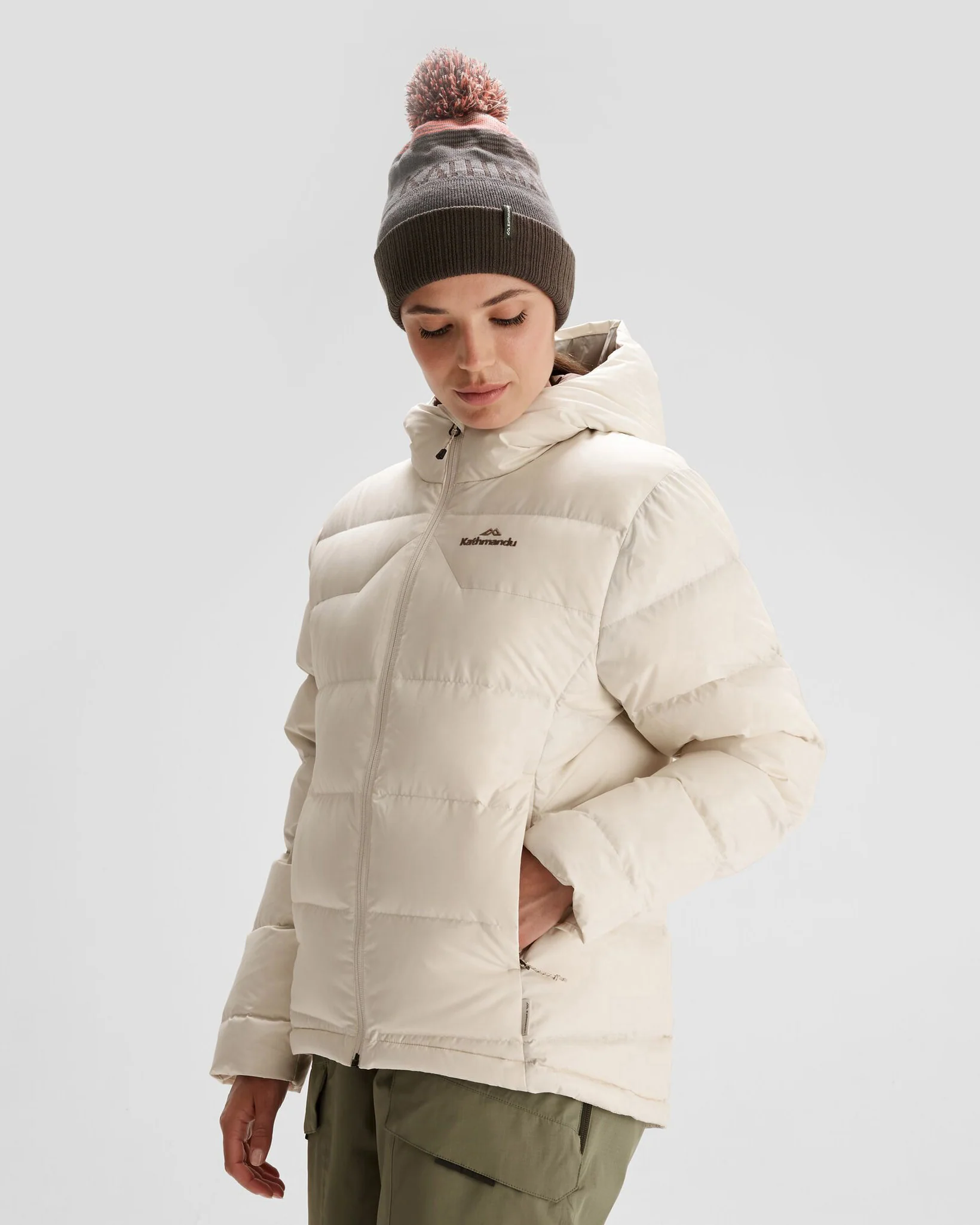 Doudoune à capuche Epiq pour femme - Naturel – Image 3