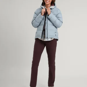 Doudoune à capuche Epiq pour femme - Bleu ondulation