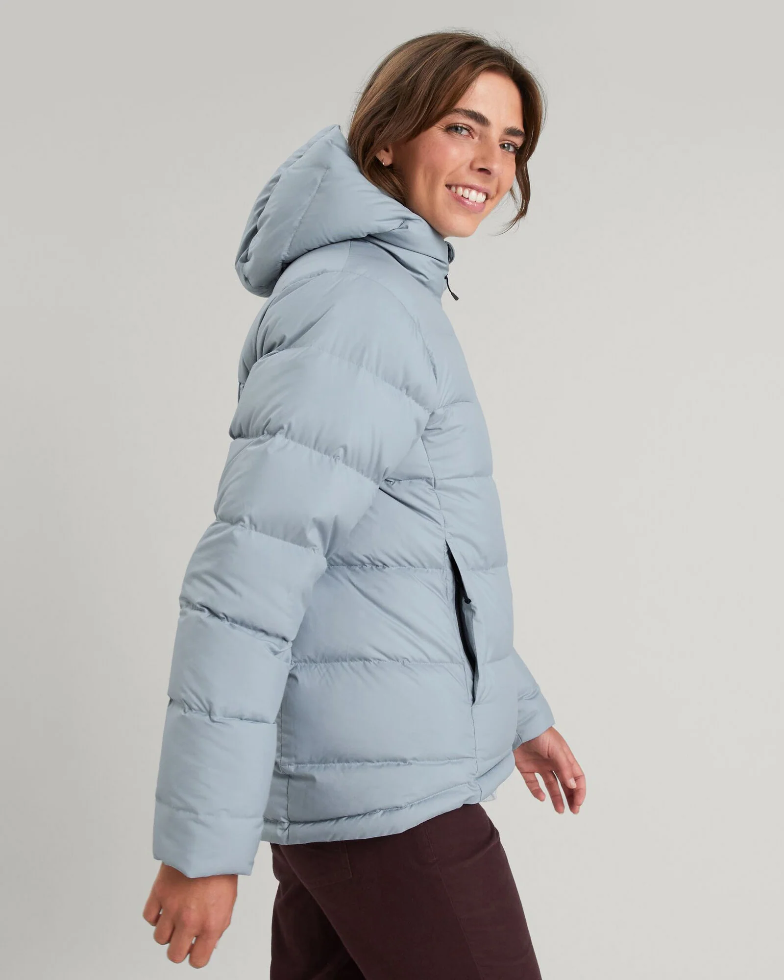 Doudoune à capuche Epiq pour femme - Bleu ondulation – Image 2