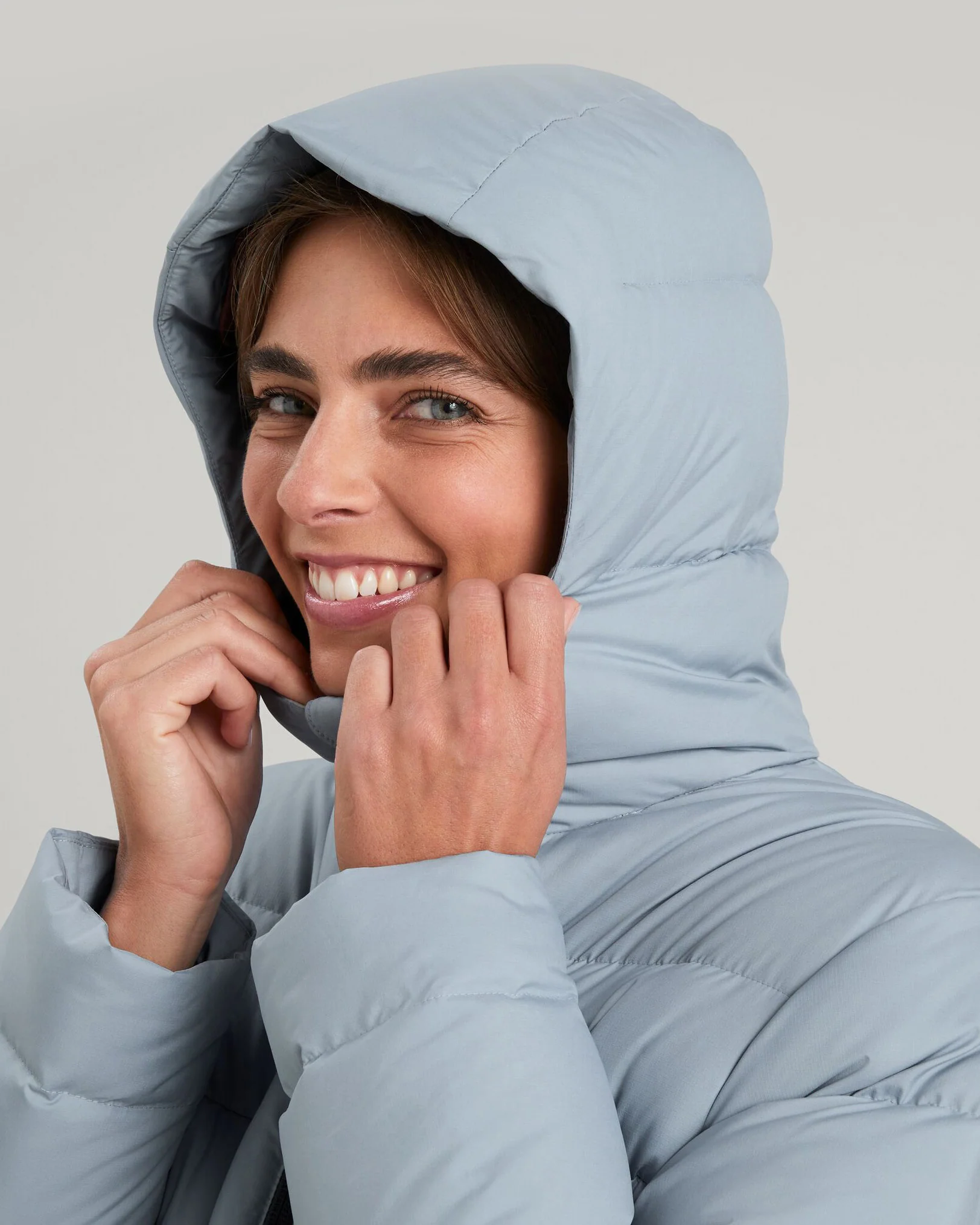 Doudoune à capuche Epiq pour femme - Bleu ondulation – Image 4