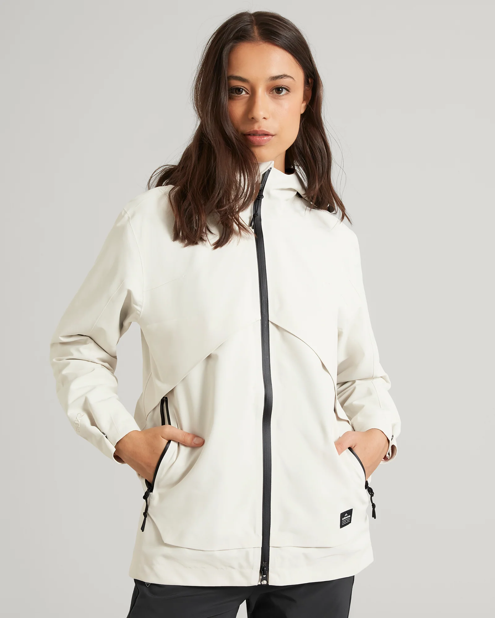 Veste de pluie Amphi 2L pour femme - Vanille