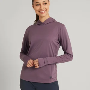 Haut à capuche SUN-Stopper pour femme - Nuage orageux
