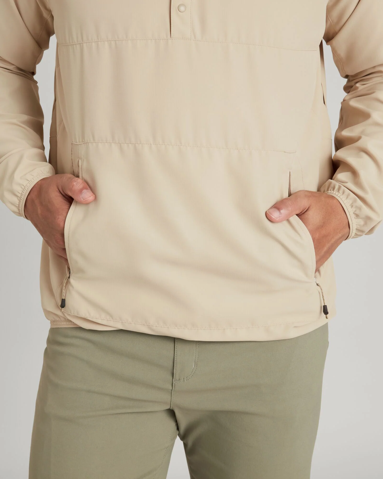 Chemise à capuche manches longues UPF pour homme SUN-Scout - Beige Dérive – Image 6