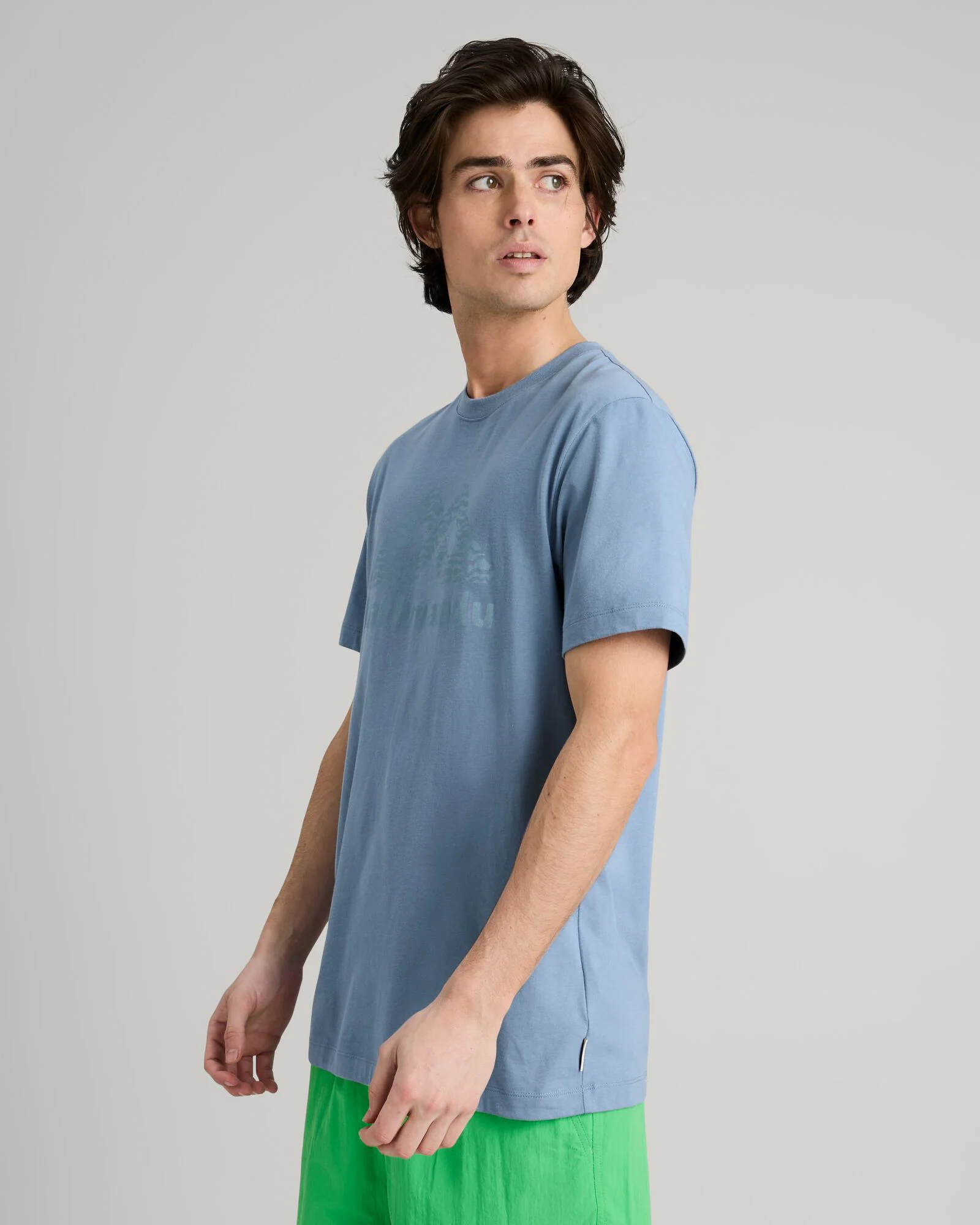 T-shirt à manches courtes avec logo Kathmandu pour homme - Bleu Crépuscule – Image 3