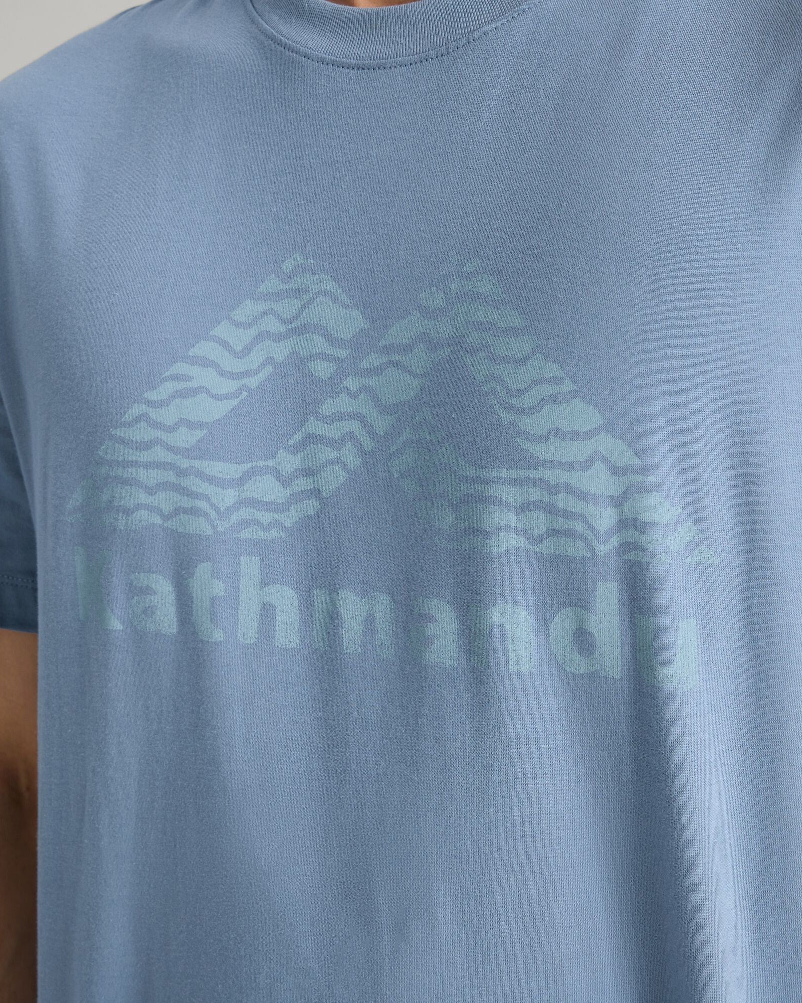 T-shirt à manches courtes avec logo Kathmandu pour homme - Bleu Crépuscule – Image 5