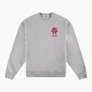 adinkra crewneck light grey melange