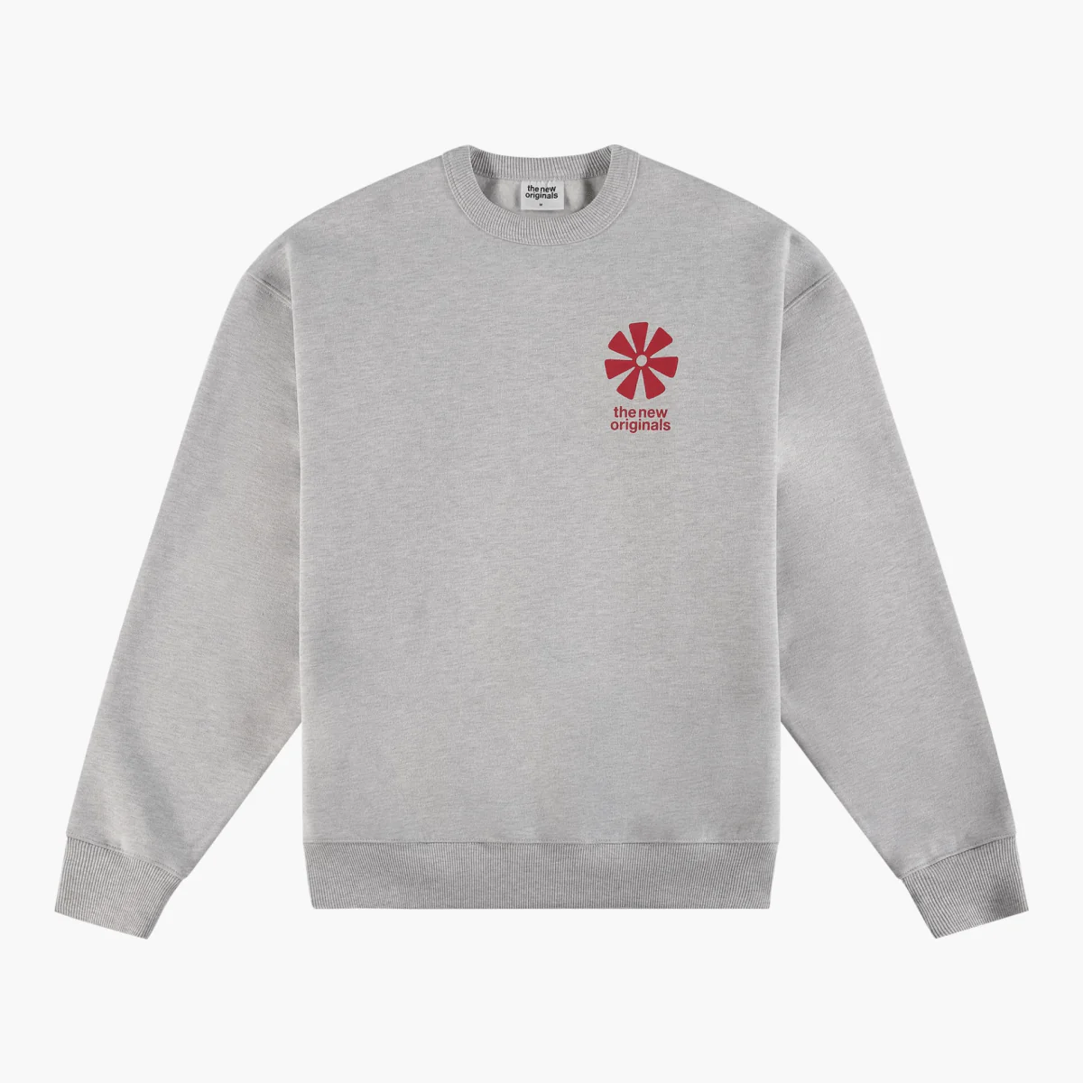 adinkra crewneck light grey melange