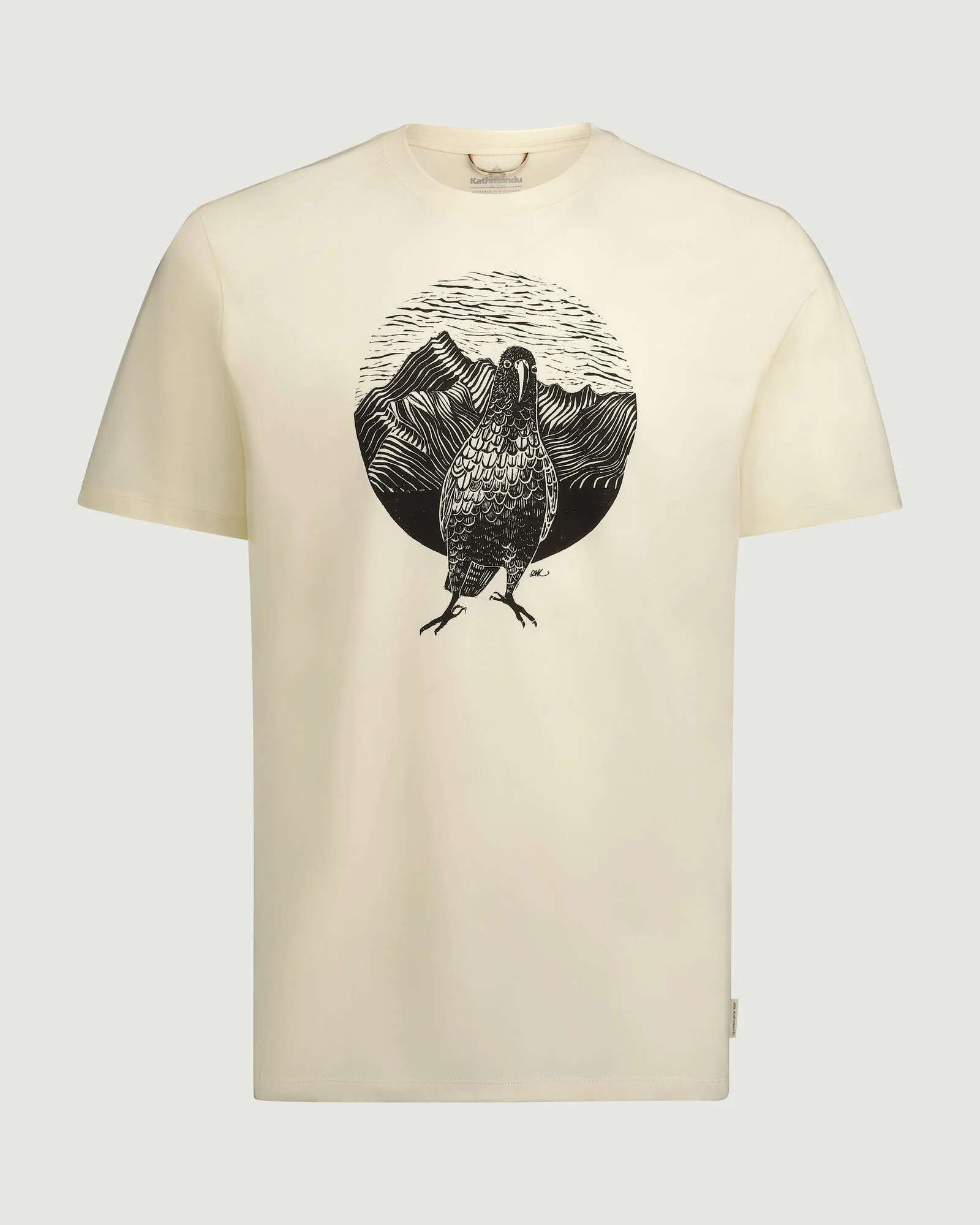 T-shirt en coton biologique Kea Calling pour homme - Naturel – Image 6