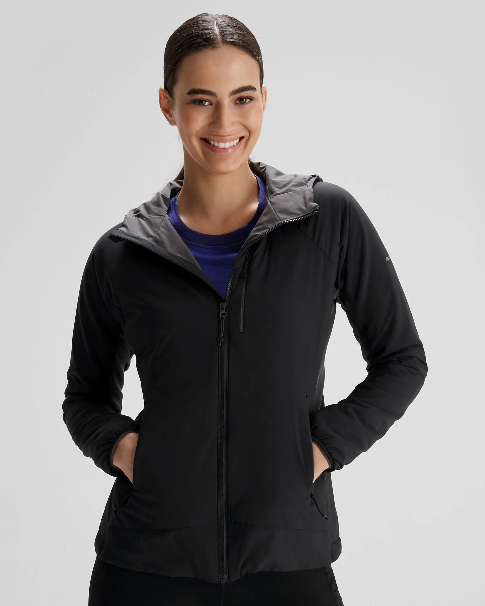 Veste à capuche Seeker PrimaLoft® Active pour femme - Noir Raie Manta