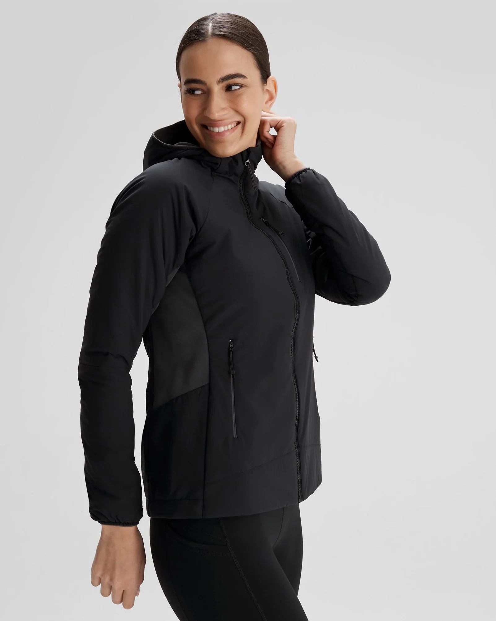 Veste à capuche Seeker PrimaLoft® Active pour femme - Noir Raie Manta – Image 3