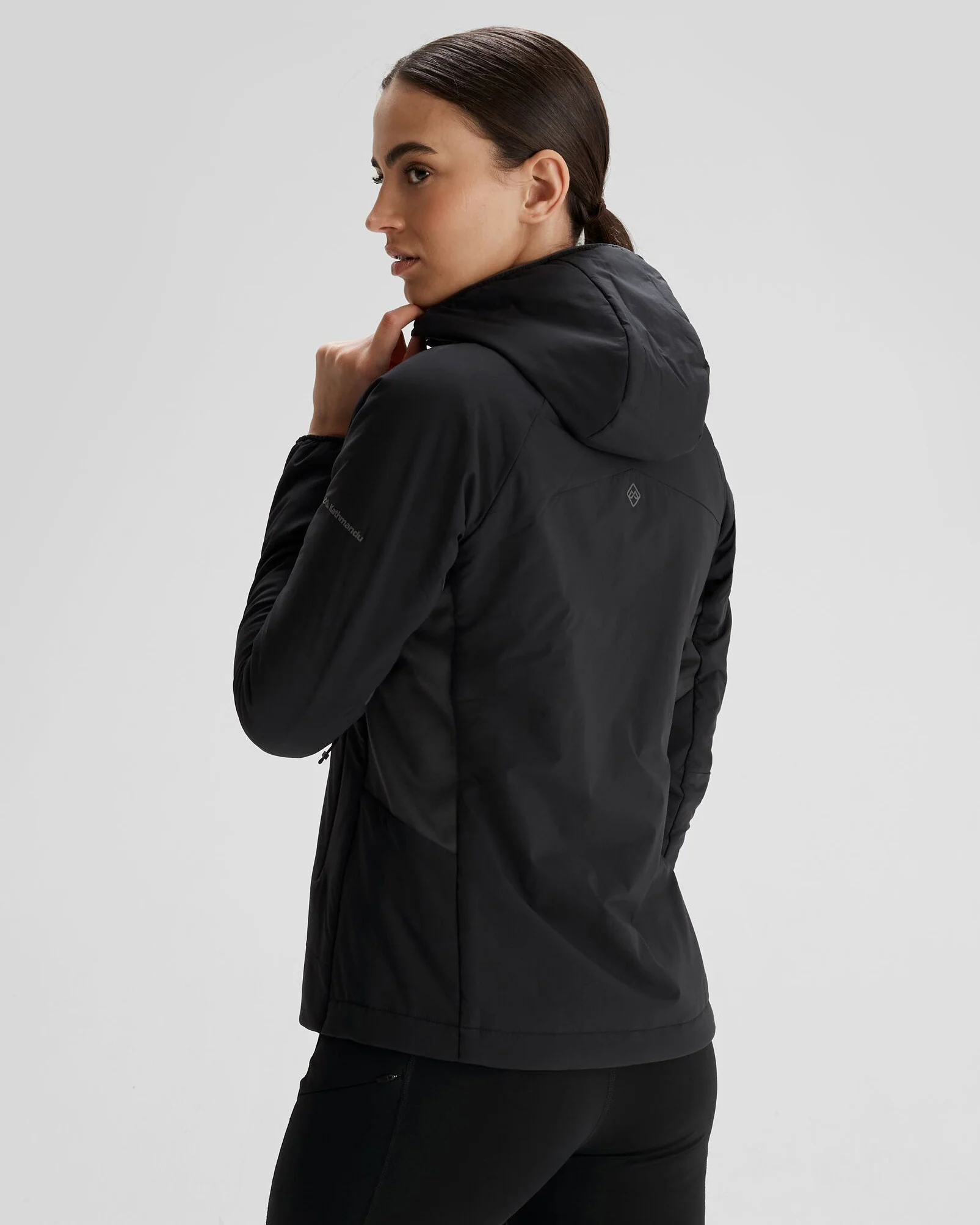 Veste à capuche Seeker PrimaLoft® Active pour femme - Noir Raie Manta – Image 4