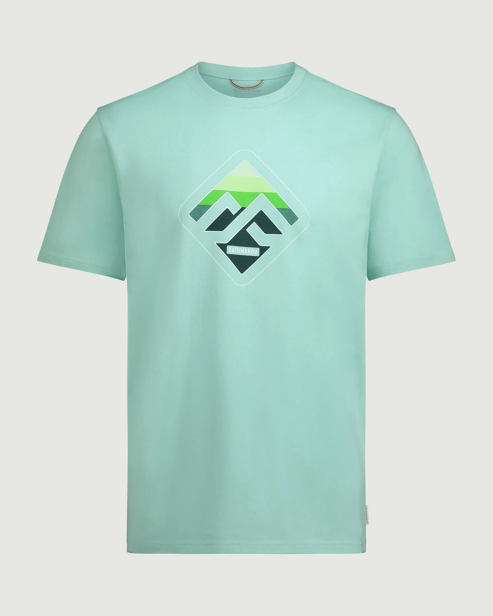 T-shirt en coton biologique Horizon Print pour homme - Vert Splash – Image 6