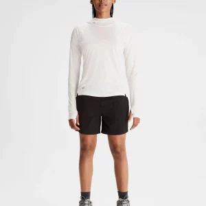 Haut à capuche SUN-Stopper LT pour femme - Blanc