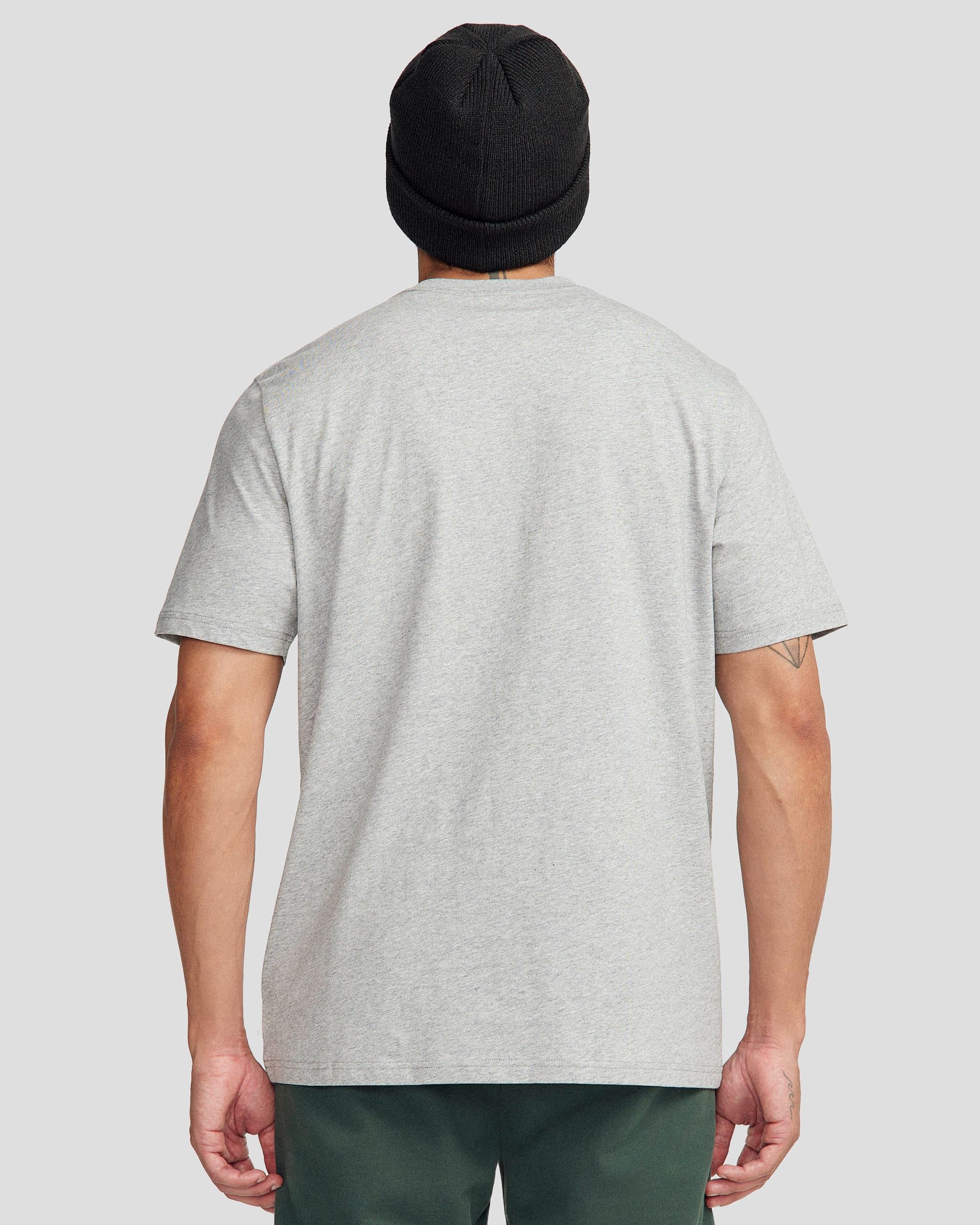 T-shirt Logo biologique pour homme - Gris clair chiné – Image 3