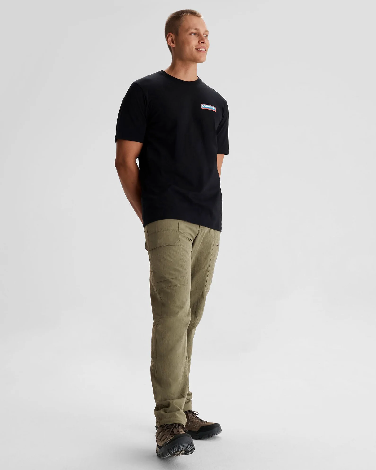 T-shirt en coton biologique Heritage pour homme - Noir – Image 2