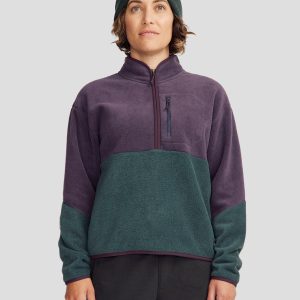 Pull polaire Trailhead 1/4 zip pour femme - Orbit/Deep Forest