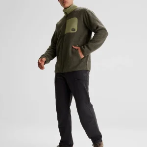 Veste Co-Z High Pile pour homme - Vert Mousse foncée