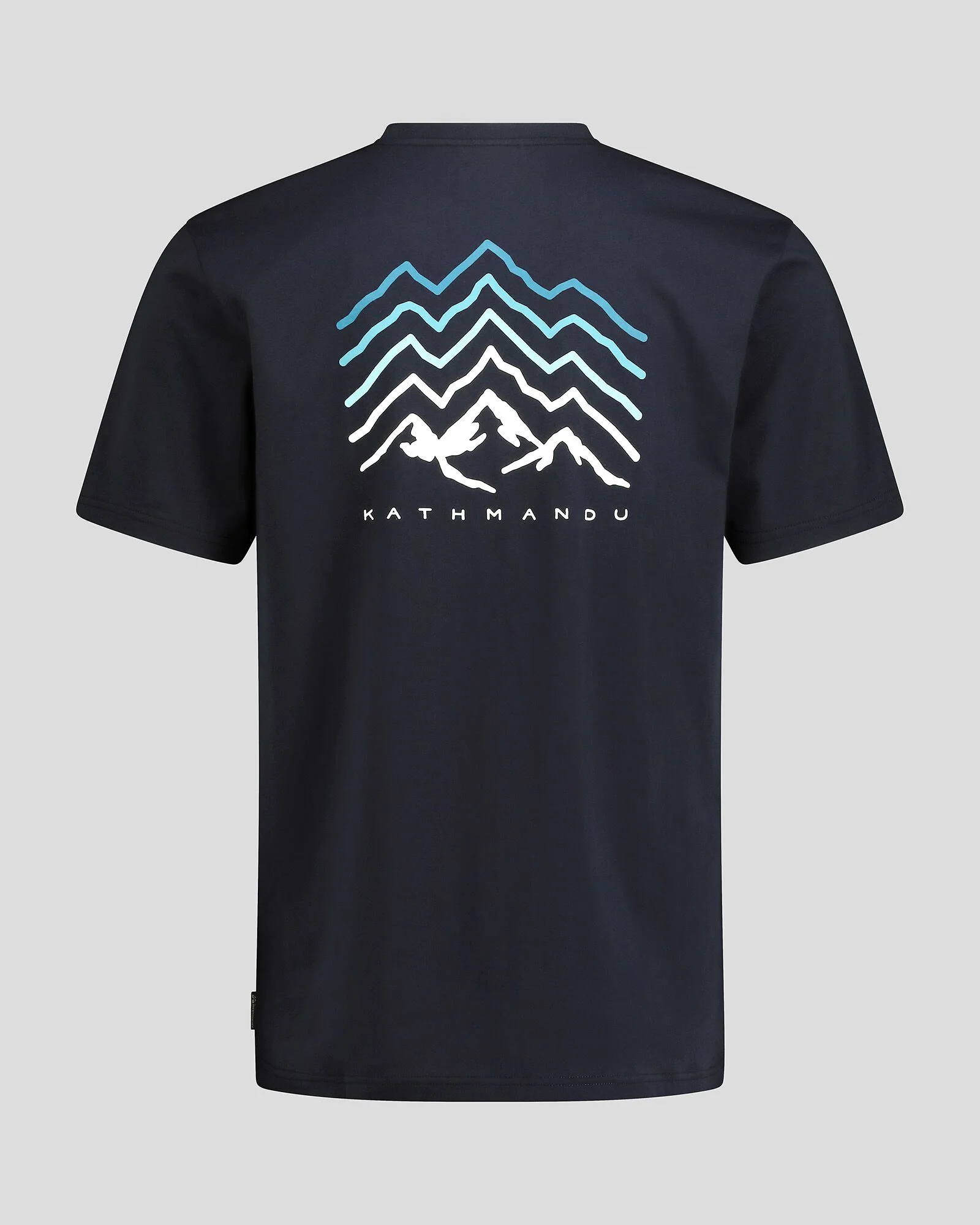 T-shirt en coton biologique Mountain Rays pour homme – Bleu Marin pur – Image 5