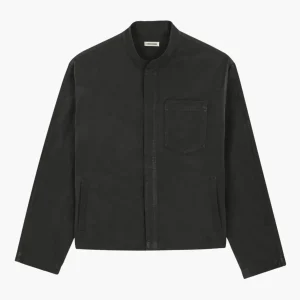 BLACK WAXED LIGHT JACKET