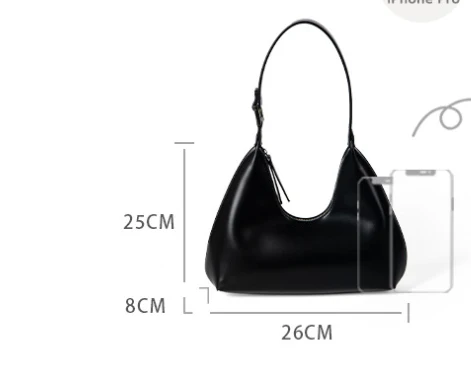 Sac Baguette Coréen Femme sac hobo tendance – Image 4
