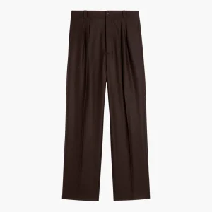 FRENCH MILITARY PANTS - Marron foncé