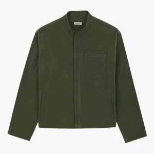 GREEN WAXED LIGHT JACKET