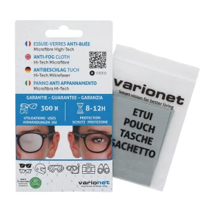 Microfibre antibuée - Essuie-verres anti-buée High-tech VARIONET - 300 utilisations