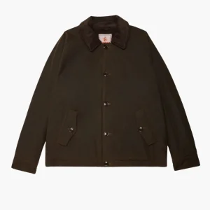 WAXED DECK JACKET - DEEP MOSS